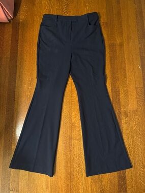 Boden Navy Flare-Leg Dress Pants